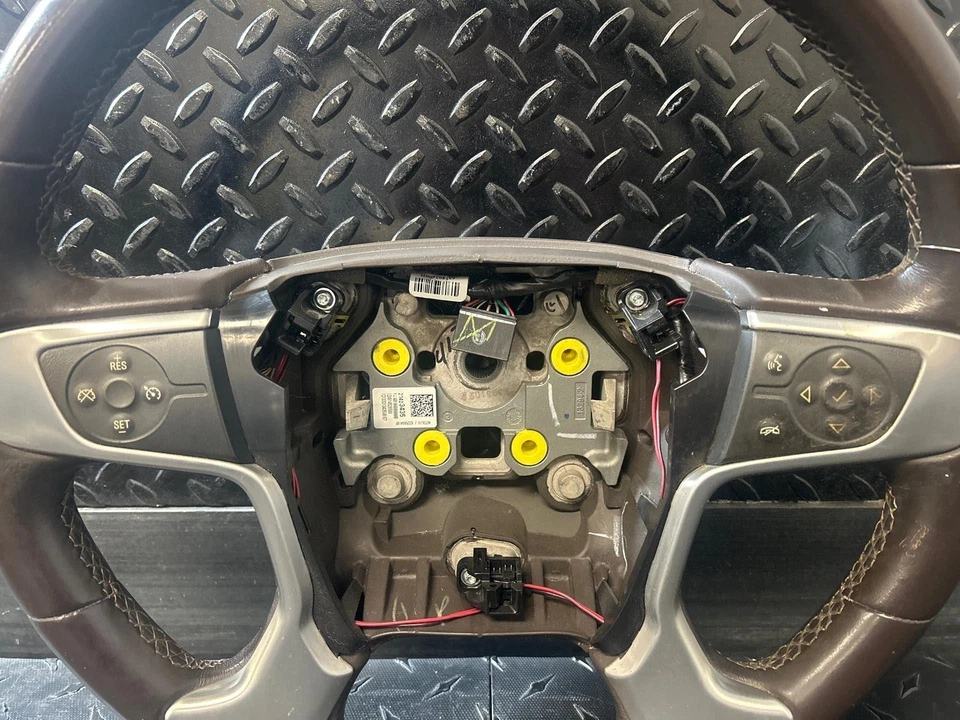 2014 - 2018 GMC Sierra 1500 Cocoa-H2T Leather Steering Wheel (Cruise Audio) - Image 2 of 3