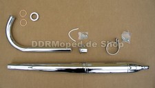 Auspuffanlage Simson SR2E KR50 Spatz Auspuff komplett Verchromt