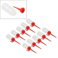 Sewing Machine Oiler Oil Bottle Dispenser with Long Angled Tip Double Needle