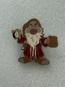 Grumpy Dwarf Drinking Coffee  From Snow White Disney Trading Pin 