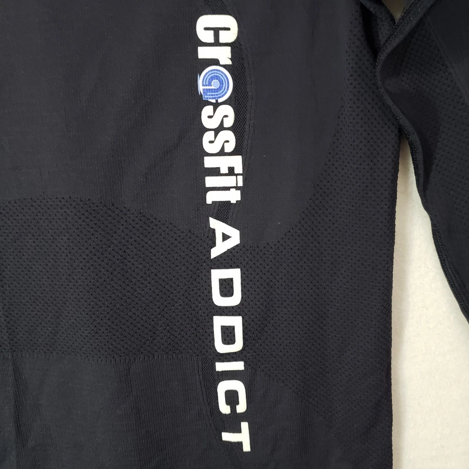 Lululemon Swiftly Tech Manga Larga Crew Mujer Talla 8 Azul Marino Crossfit Addict Logo Foto 2 de 4