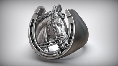 Lucky Horseshoe wax pattern for lost wax casting true cast resin
