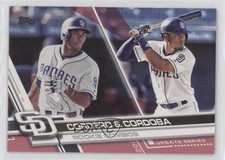 2017 Topps Update Mother's Day Hot Pink 9/50 Allen Cordoba Franchy Cordero 0c2