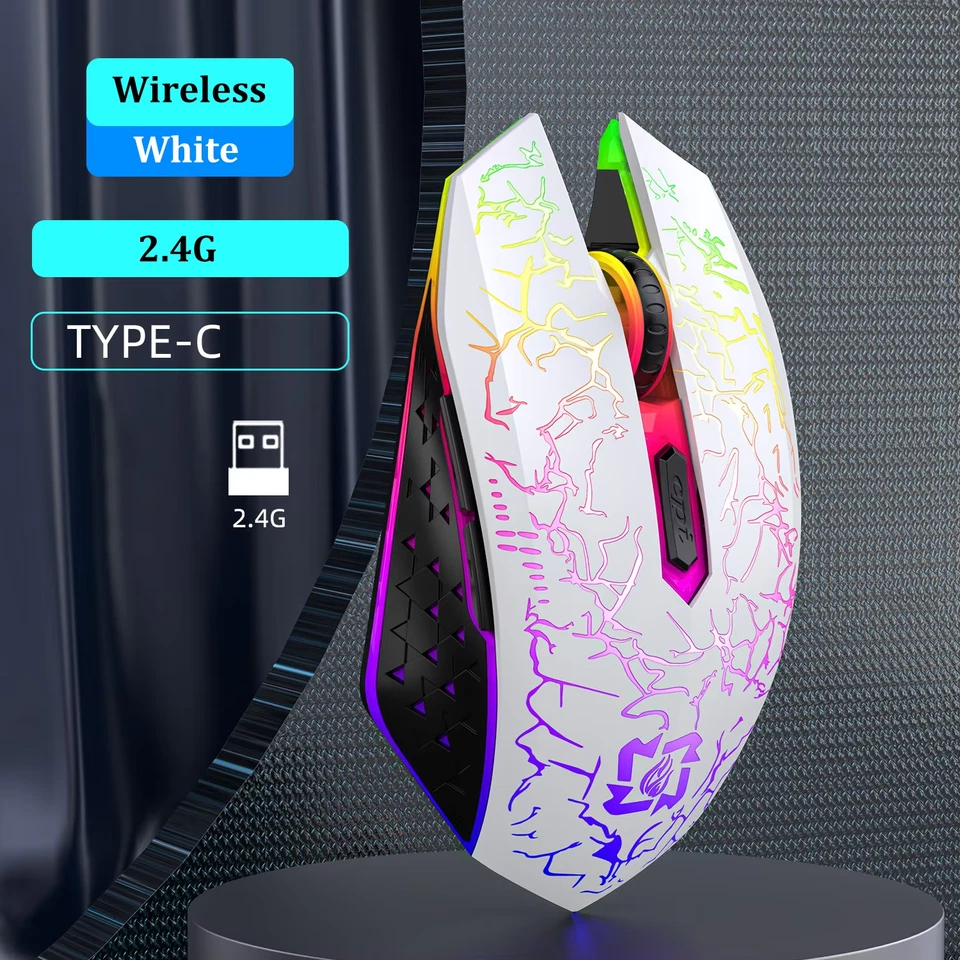 2.4G Bluetooth Wireless Mouse Gaming Mouse Silent Mouse Rechargeable Mouse New - Image 2 of 4