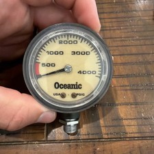 Oceanic 4000 PSI SPG Submersible Pressure Gauge. Scuba.