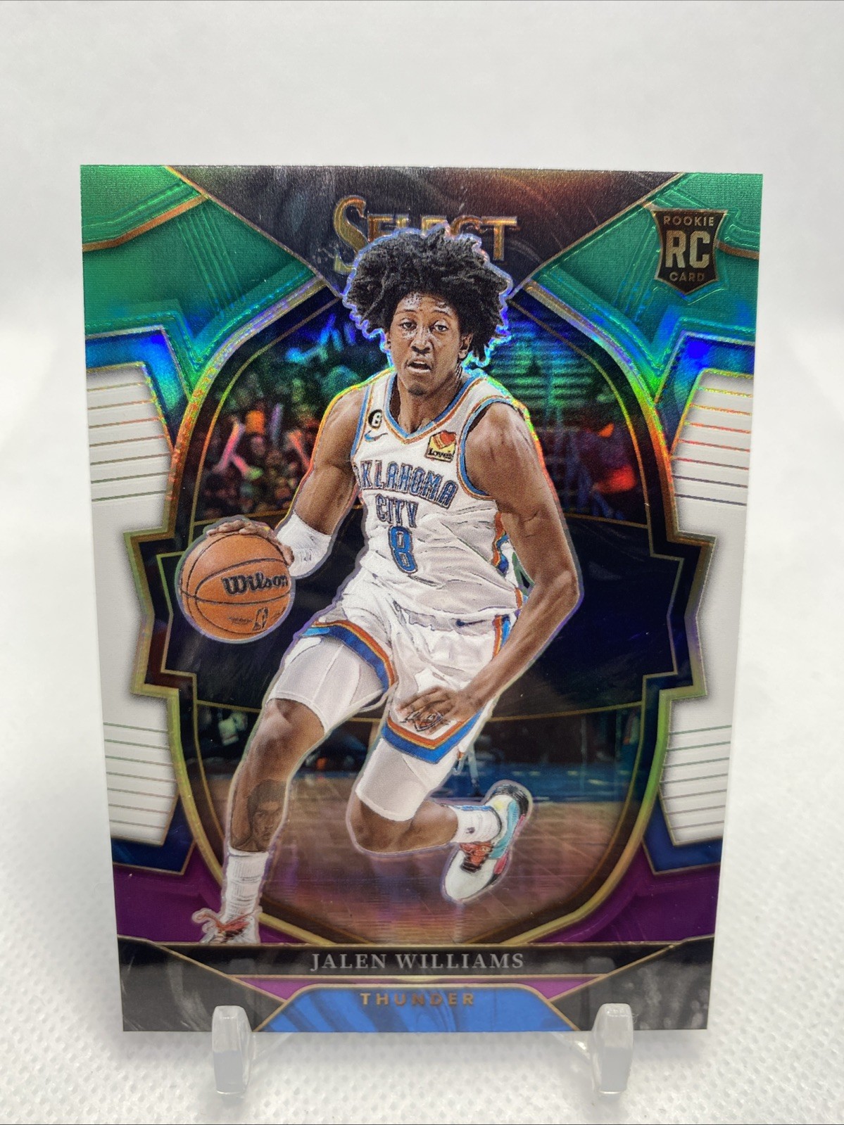 2022-23 Select Basketball Jalen Williams Concourse Tri Color Prizm RC #90