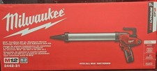 Milwaukee Tool M12 Adhesive and Caulk Gun Kit Aluminum Barrel 12V 20 OZ 2442-21