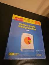 200 Medium Weight Clear Sheet Protectors Top Loading