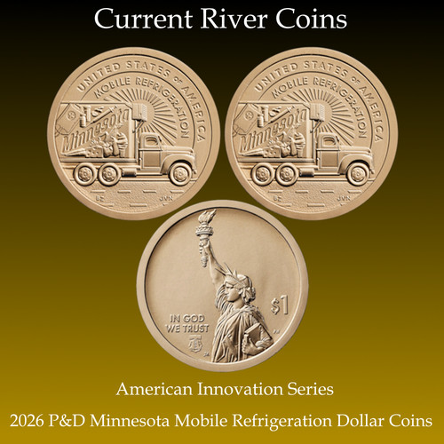2026 P&D American Innovation Minnesota Dollar UNC 2 Coin Set