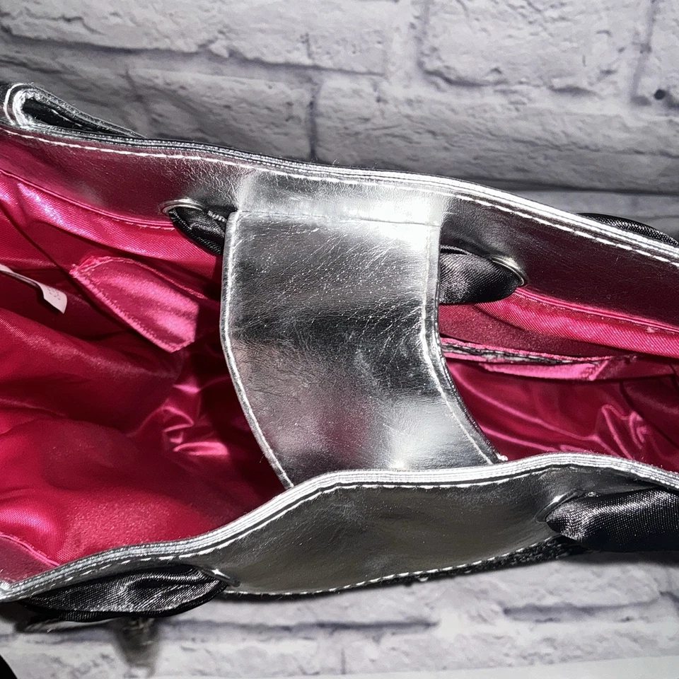 Сумочка Little Earth Pro-Fan.ity Chicago Bears Forever бархатная черная и серебристая новая с ценниками - Изображение 4 из 4