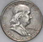 * 1950-D Franklin Half Dollar 90% Silver As Shown