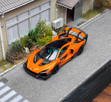 BN CM 1:64 Orange Senna Racing Sports Model Diecast Metal Car