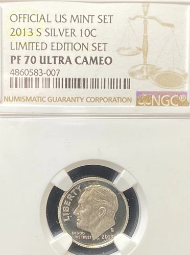 2013 S SILVER PROOF ROOSEVELT DIME LMTD EDITION NGC PF70 ULTRA CAM