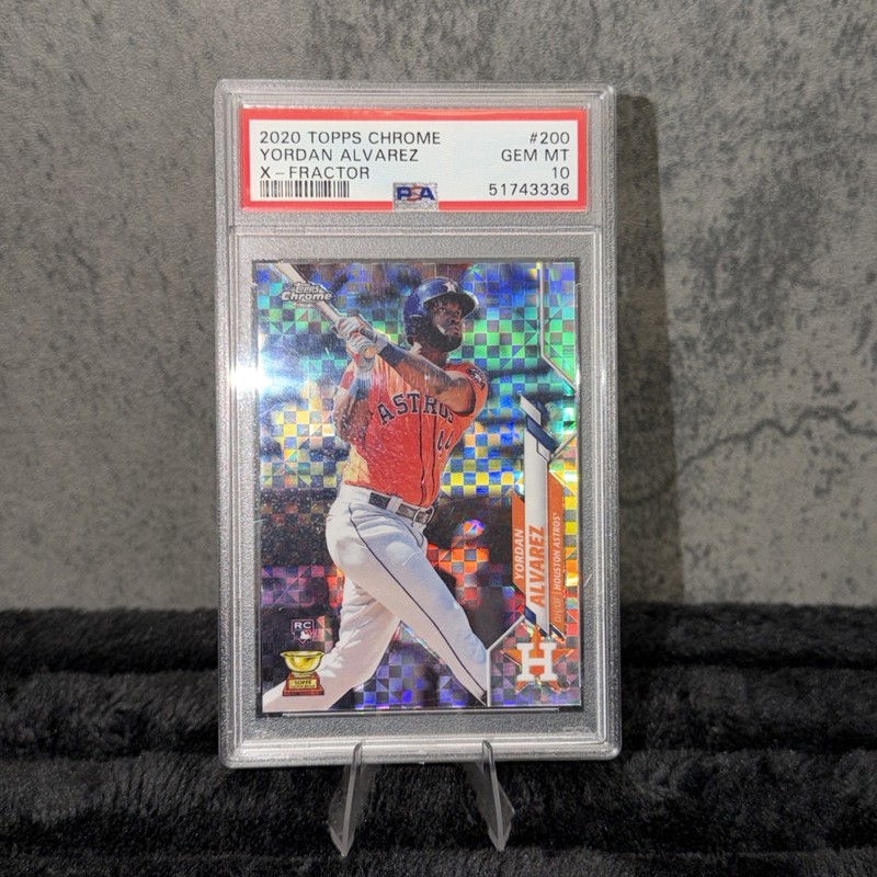 2020 Topps Chrome Yordan Alvarez X-Fractor Rookie PSA 10 #200 Houston Astros