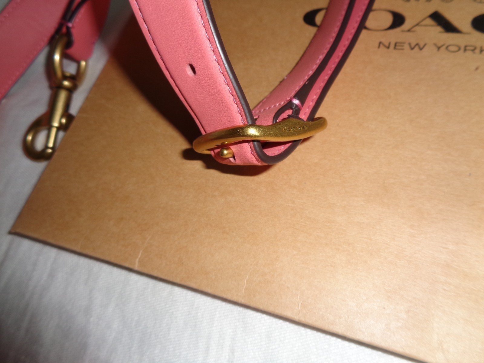 Coach Adjustable Replacement Leather Strap In Taf… - image 3