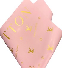 Korean Flower Wrapping Paper-Dusty - Rose Waterproof 20 Sheets 22x22 In