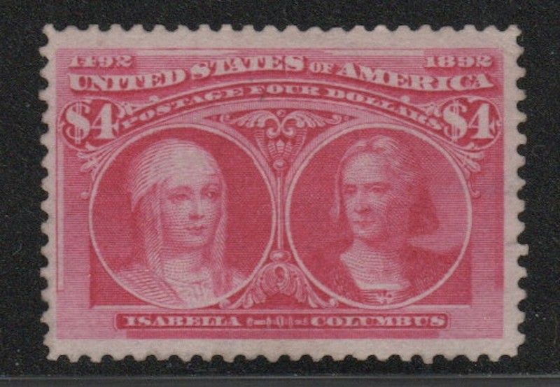 US 1893 $4 Columbian Sc 244 MNH But Likely Regum VF CV $2100