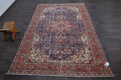 #ad Oushak Turkish Vintage Rug 5x8 Kilim Rug Anatolian Handmade Boho Decor NAVY $280.00