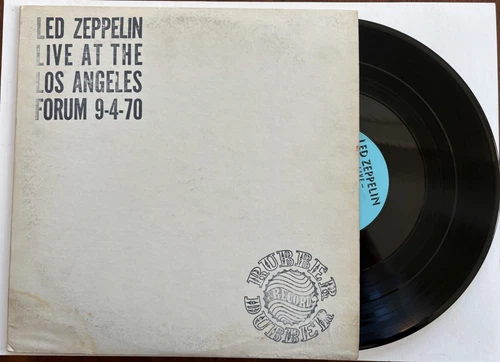 led zeppelin 2lp live at the los angeles formum 9-4-70. vg+/vg+