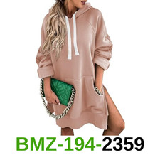 SHEWIN Women's Oversized Long Sleeve Pullover Sweatshirt Casual Drawstring, XL