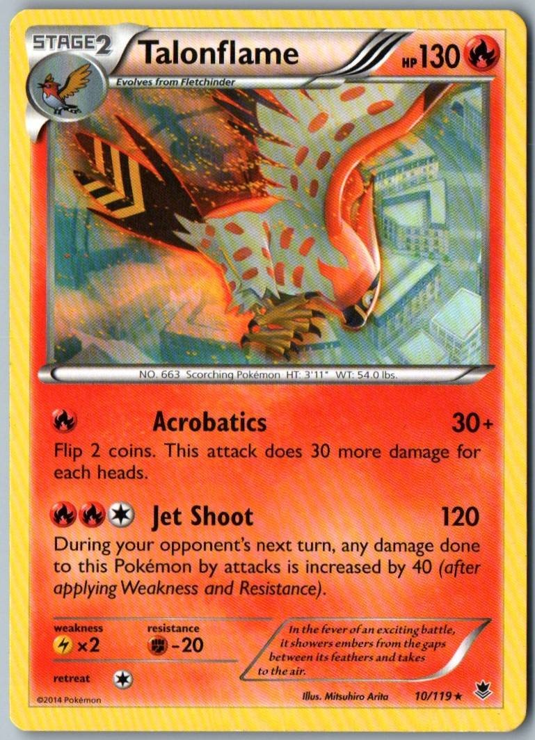 Talonflame Rare XY - Phantom Forces 10/119 LP