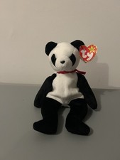 TY Beanie Baby - FORTUNE the Panda Bear (8 inch) - MWMT's Stuffed Animal Toy