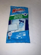 1 - Windex Outdoor Refill 2 Pads Window Glass Cleaner BRAND NEW DISCONTINUED