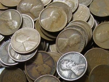 Lot of 500 Circulated TEENS Wheat Cents 1910-1919 (= 10 Rolls)