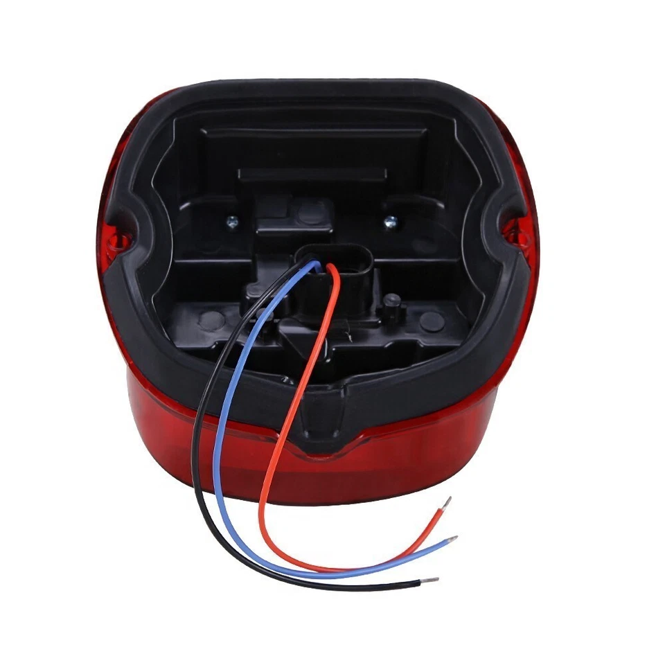 LED Tail Light Red Lens Brake Rear Lamp Fit for Harley Softail Touring 1999-2019 - Imagem 4 de 4