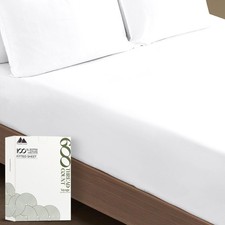rLinen 100 Egyptian Cotton King Fitted Sheet Only - 600 Thread Count