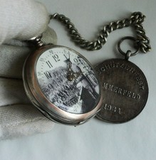 WATCH GERMAN WW2 WWII REMONTOIR SILVER Pocket Watch