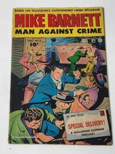 Mike Barnett Man Against Crime 4 Fawcett Publications Pre-Code Golden Age 1952