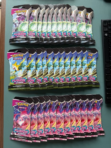 Pokémon TCG x36 Fusion Strike Sleeved Booster Packs - Booster Box Equivalent - 第 1/7 張圖片