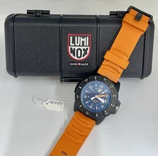 Luminox Men's Watch Navy Seal Foundation Orange Rubber Strap 3600-1GBq H-3 LX