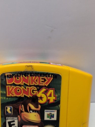 Donkey Kong 64 N64 Nintendo 64 BLOCKBUSTER BBV AUTHENTIC TESTED FAST - Picture 4 of 7