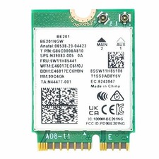 WiFi 7 Adapter for Intel BE201  Tri-Band Wireless  Up to 5.8Gbps  M.2 CNVio3