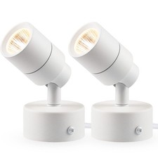 2 Pack Led Up Lights For Indoor Use Uplight Warm White Floor Spotlight Lamp 120v