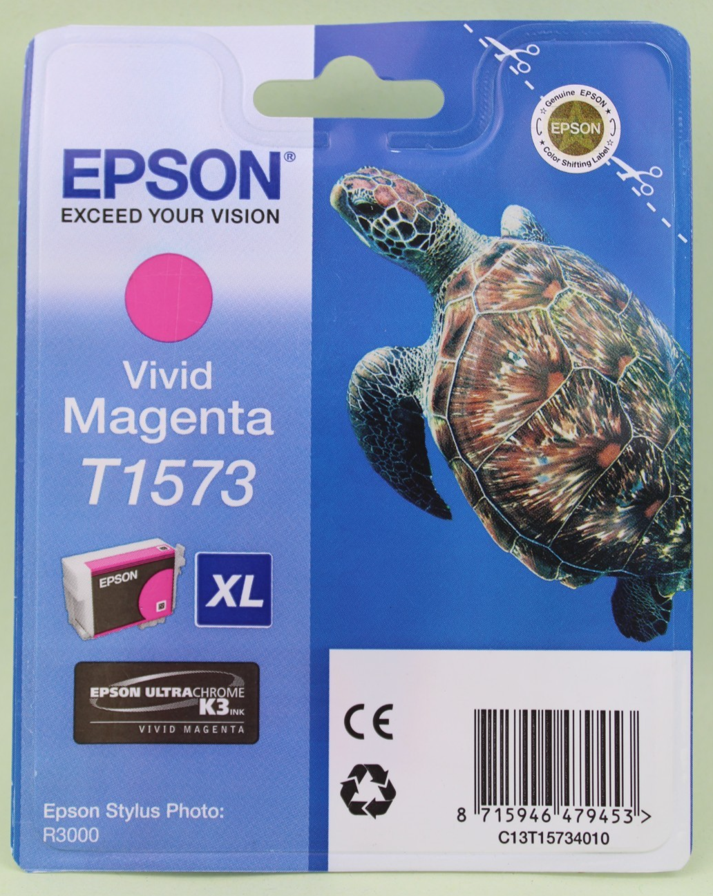 Genuine Original Epson T1573 Vivid Magenta Ink Cartridge - 05.2014