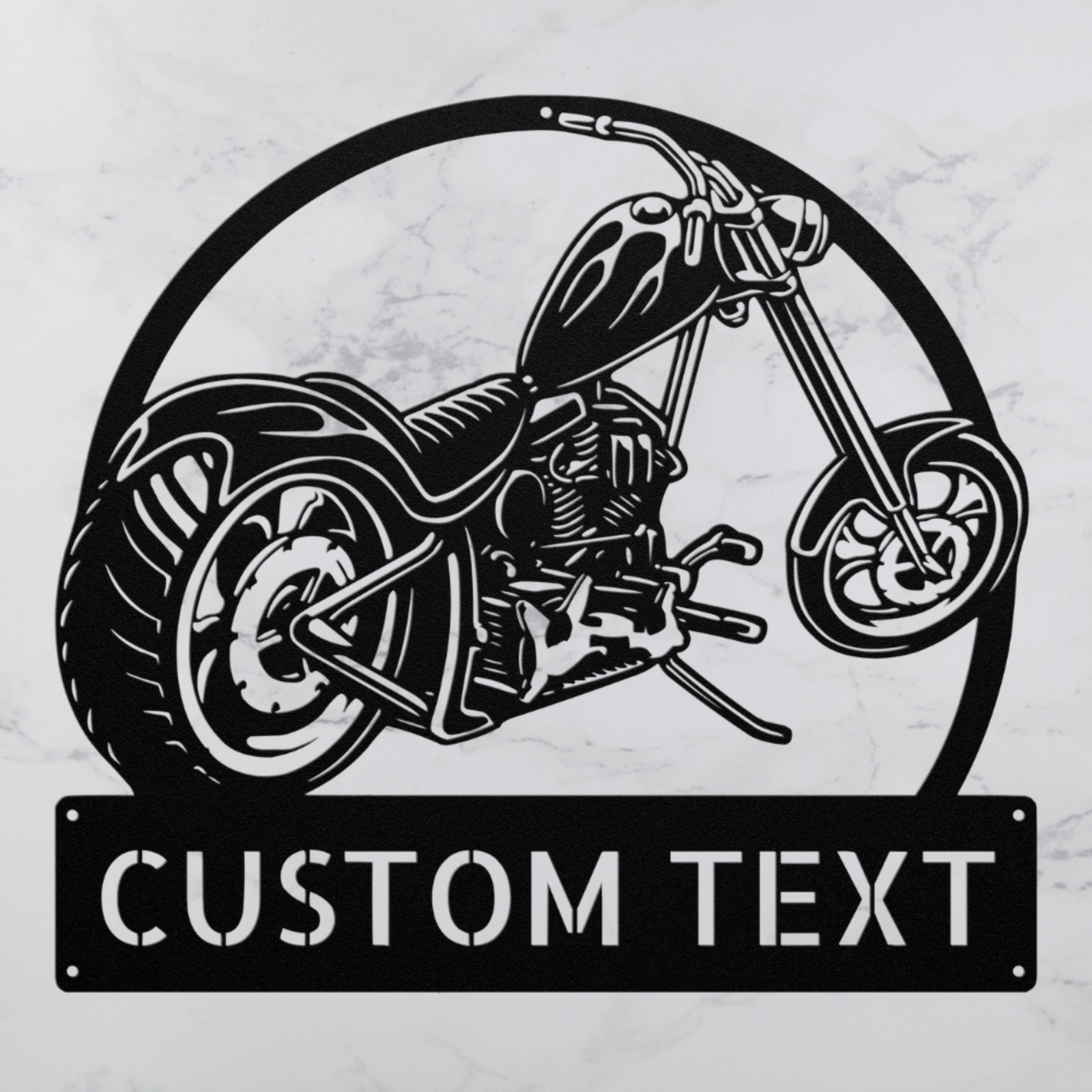 Personalized Motorcycle Metal Sign Custom Home or Office Decor Gift for Bikers
