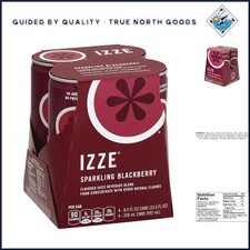 Fruit Juice Sparkling Beverage, Blackberry Flavor, 4 Cans, 33.6 Fl Oz