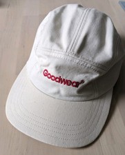 Goodwear 5 Panel Hat Cap Natural Cotton Beige Solid Adjustable Made In USA