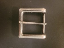 1-3/4" 45 mm Nickel Free Heavy Duty Single Prong Square Belt Buckle Antique