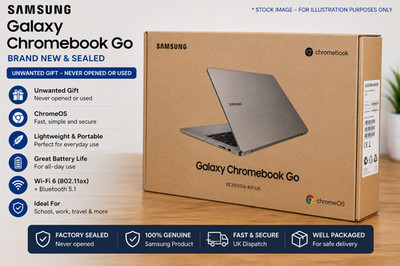 NEU VERSIEGELT Samsung Galaxy Chromebook Go 11,6'' (64GB eMMC, Intel Celeron)
