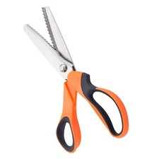 Stainless Steel Pinking Shears Serrated Zig Zag Cut Scissors for Fabric Sewing