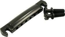 Kluson USA Aluminum Stop Tailpiece With Steel Studs Black
