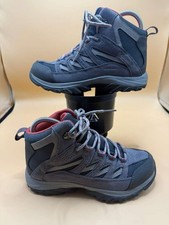 Columbia Crestwood Mid WP - Women  s Hiking Shoes - Size 6.5US - Gray/Red