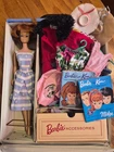 Vtg. 1963 Mattel Barbie doll w/ lot of clothes, accessories, shoes, etc & case