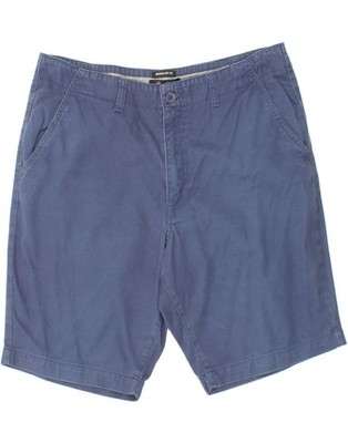 DACK'S Herren Regular Fit Chino Shorts IT 50 Large W36 Navy Blau Baumwolle CA08