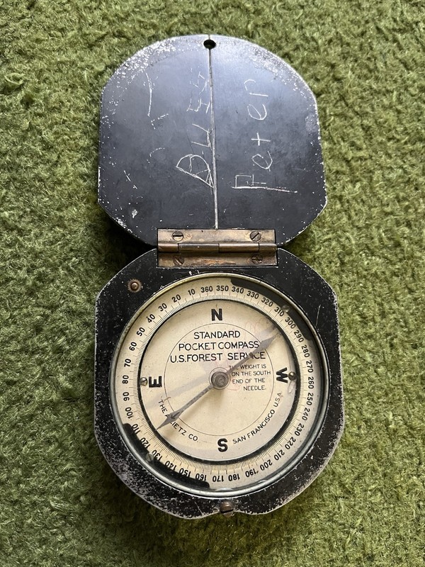 Standard Pocket Compass U.S. Forest Service A. Lietz Co. Vintage