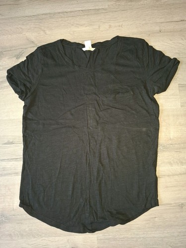 top neuw. schwarzes H&M Shirt Gr. S Miss sexy Oversize Tasche - Bild 2 von 3